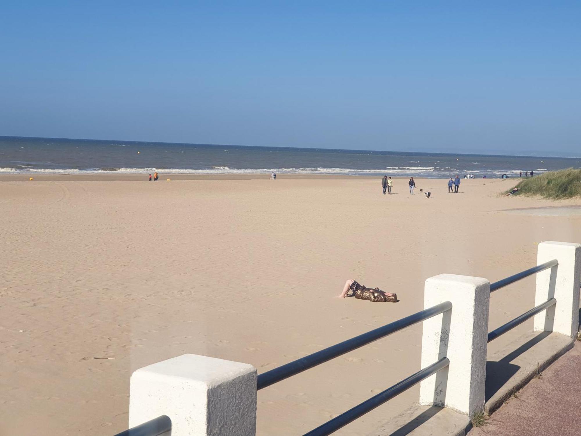 Studio Front De Mer Merville-Franceville-Plage Exterior foto